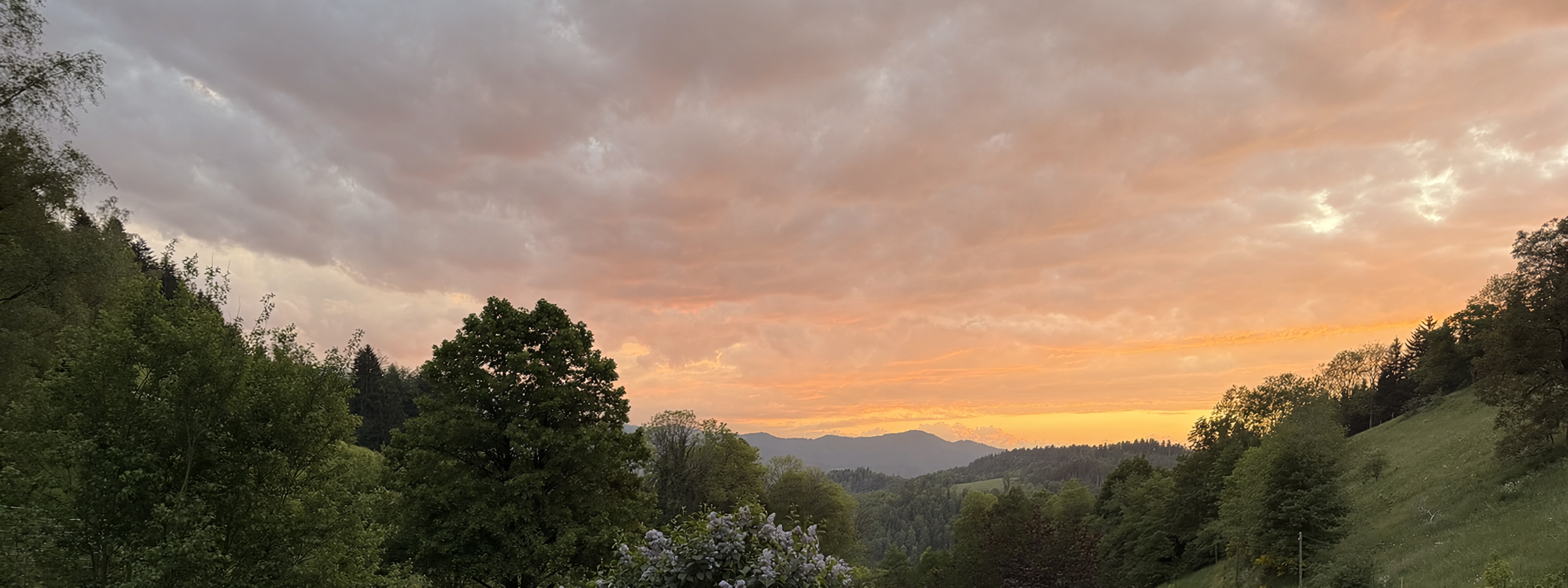 Sonnenuntergang im Ibental